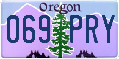 OR license plate 069PRY