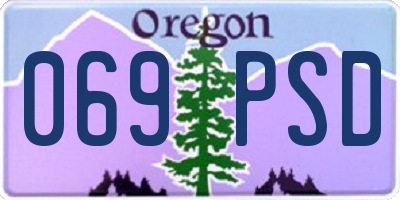 OR license plate 069PSD