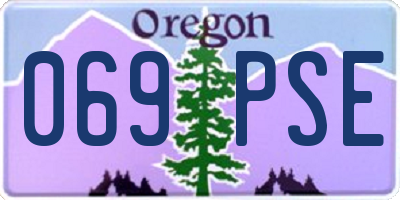 OR license plate 069PSE