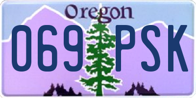 OR license plate 069PSK