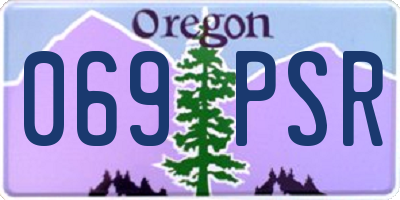 OR license plate 069PSR