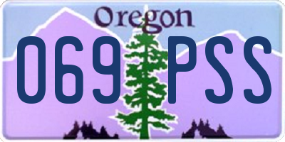 OR license plate 069PSS