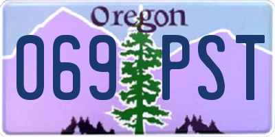 OR license plate 069PST