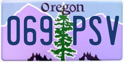 OR license plate 069PSV