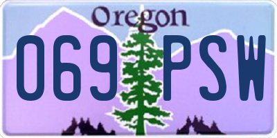 OR license plate 069PSW