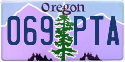 OR license plate 069PTA