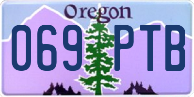 OR license plate 069PTB