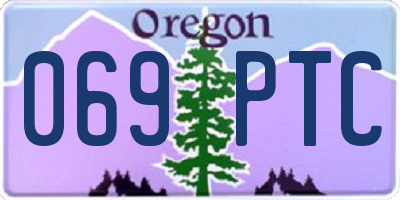 OR license plate 069PTC