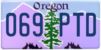 OR license plate 069PTD