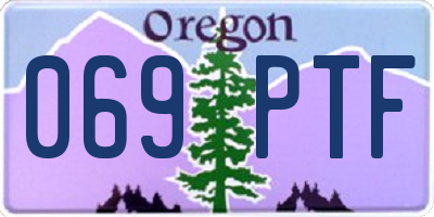 OR license plate 069PTF
