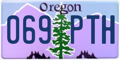 OR license plate 069PTH