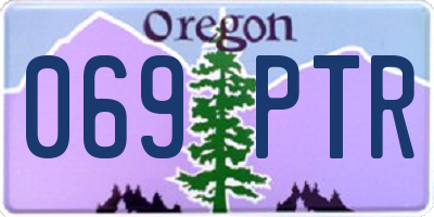 OR license plate 069PTR