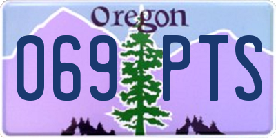 OR license plate 069PTS