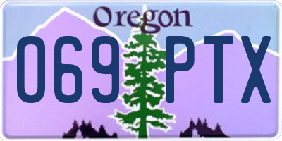 OR license plate 069PTX