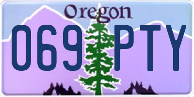 OR license plate 069PTY