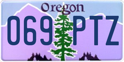 OR license plate 069PTZ
