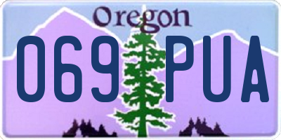 OR license plate 069PUA