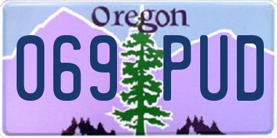 OR license plate 069PUD