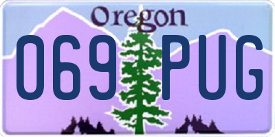 OR license plate 069PUG