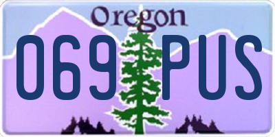 OR license plate 069PUS