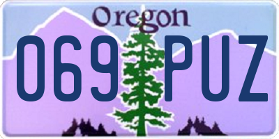 OR license plate 069PUZ
