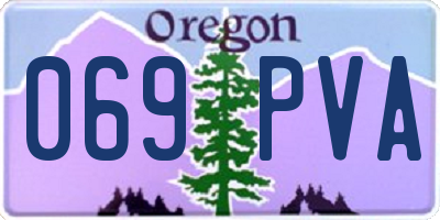 OR license plate 069PVA
