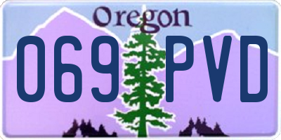 OR license plate 069PVD