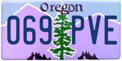 OR license plate 069PVE