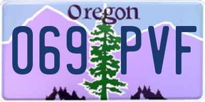 OR license plate 069PVF