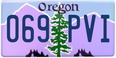 OR license plate 069PVI