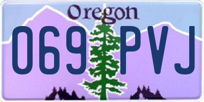 OR license plate 069PVJ