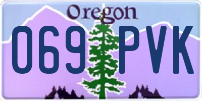 OR license plate 069PVK