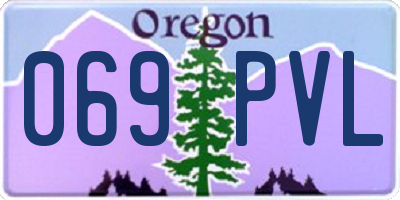 OR license plate 069PVL