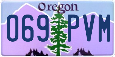 OR license plate 069PVM