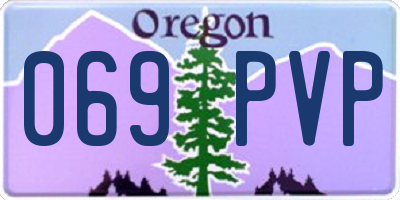 OR license plate 069PVP