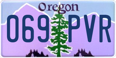 OR license plate 069PVR