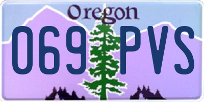 OR license plate 069PVS