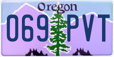 OR license plate 069PVT