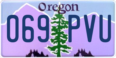OR license plate 069PVU