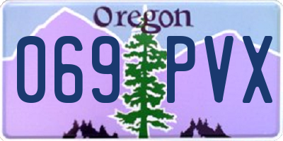 OR license plate 069PVX