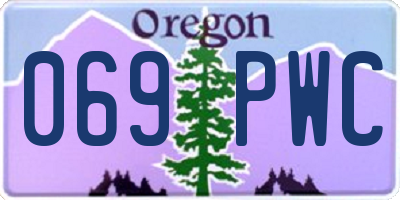 OR license plate 069PWC