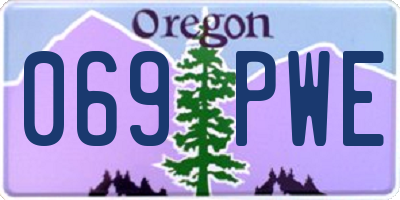 OR license plate 069PWE