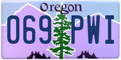 OR license plate 069PWI
