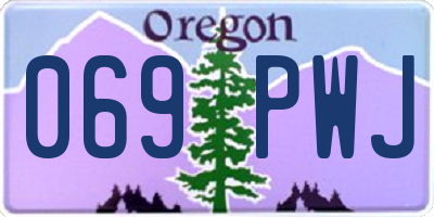 OR license plate 069PWJ