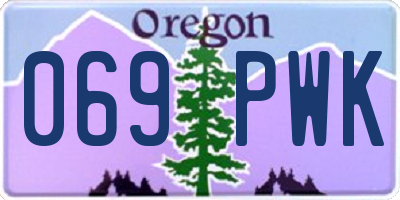OR license plate 069PWK