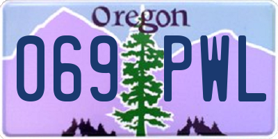 OR license plate 069PWL