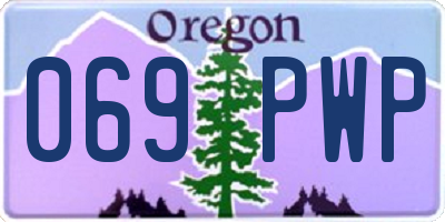 OR license plate 069PWP