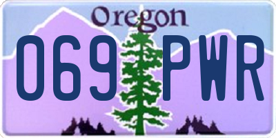 OR license plate 069PWR