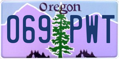 OR license plate 069PWT