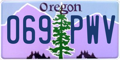 OR license plate 069PWV